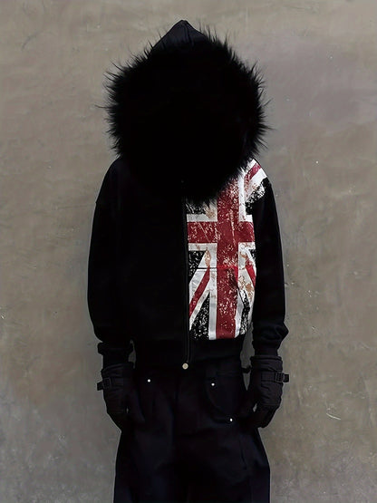 Autumn And Winter Hooded Cardigan Top