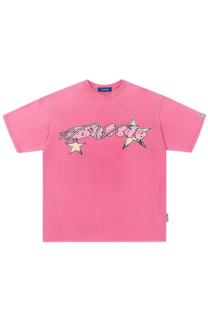 Heavyweight Washed Distressed Tie-Dye T-Shirt