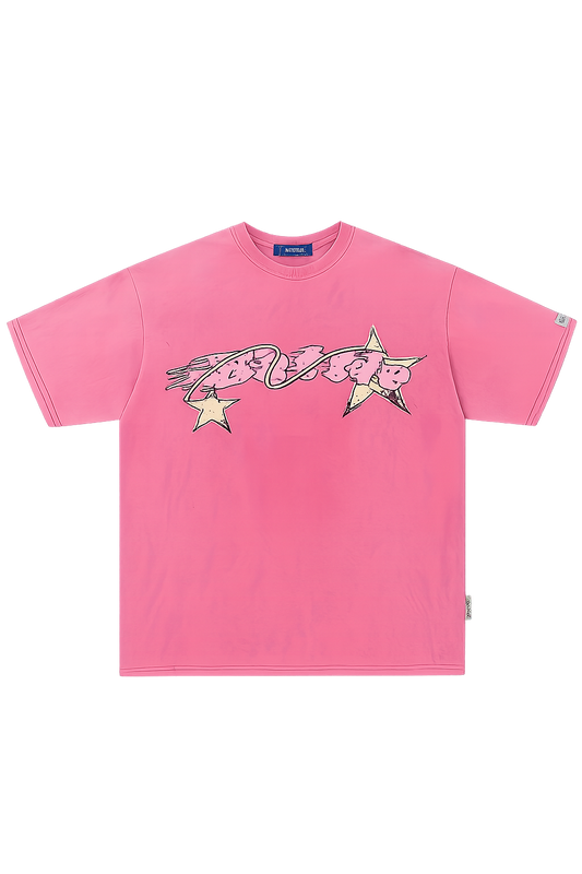 Heavyweight Washed Distressed Tie-Dye T-Shirt