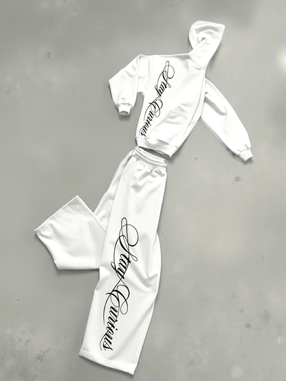 Men'S Print Consisting of a Sweatshirt And Long Pants