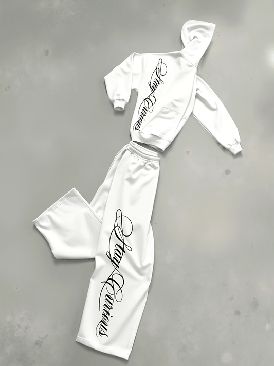 Men'S Print Consisting of a Sweatshirt And Long Pants