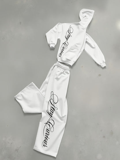 Men'S Print Consisting of a Sweatshirt And Long Pants