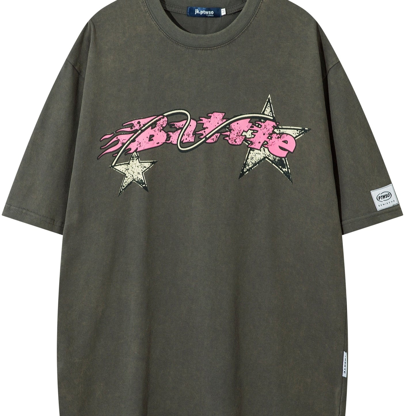 Heavyweight Washed Distressed Tie-Dye T-Shirt