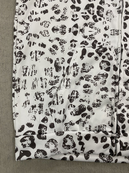 American Vintage Trendy Hooded Leopard Print Sweatshirt